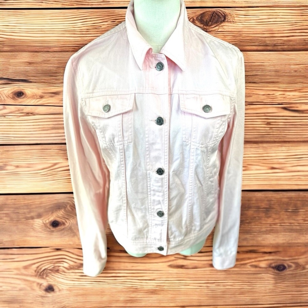 Lauren Ralph Lauren Jeans co size Small light Pink Classic‎ denim Jean Jacket